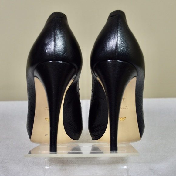 Black Round Toe Hidden Platform Pumps Made in Italy 🇮🇹 - Picture 11 of 13